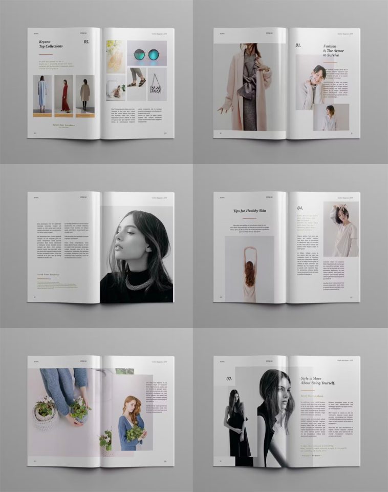 10 Best Fashion Magazine Templates • PSD design