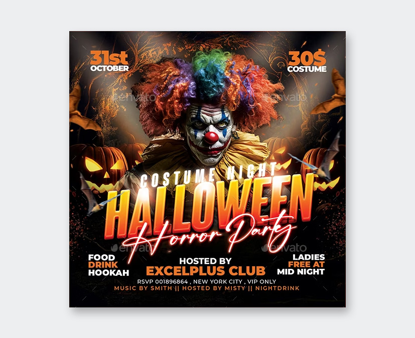 Horror Party Flyer Template