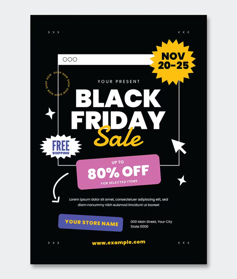 Black Friday Event Flyer Design