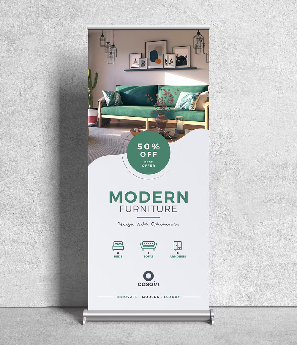 Furniture Roll-Up Banner Template