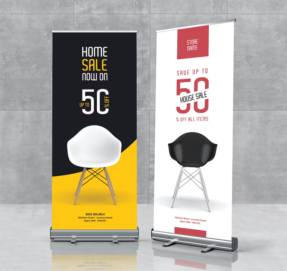 Furniture Roll-Up Banner Templates