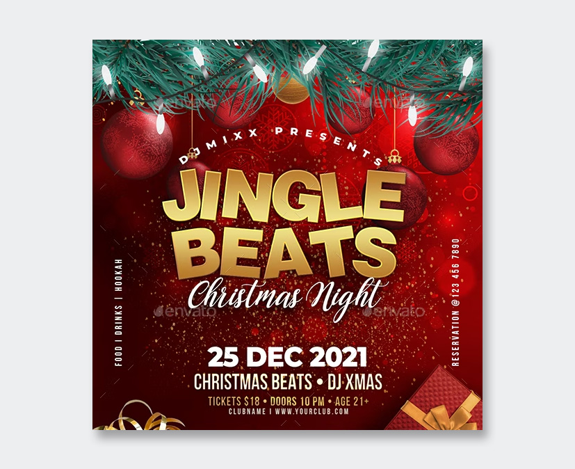 Jingle Beats Flyer Template