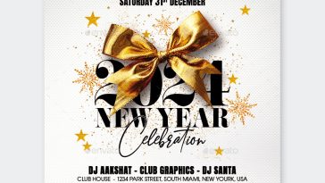 New Year Flyer PSD
