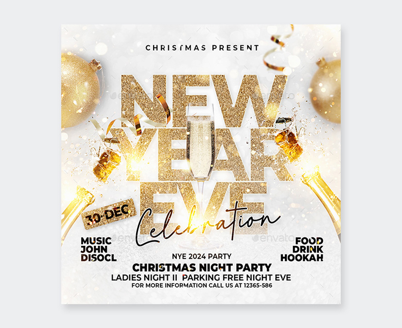 New Years Eve Flyer Design