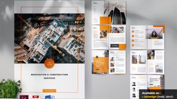 Construction Company Profile Brochure Design