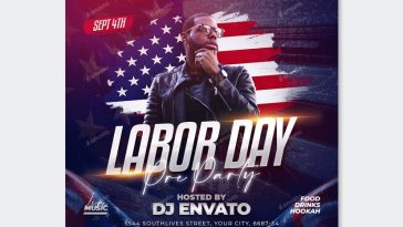 Labor Day Weekend Flyer Template